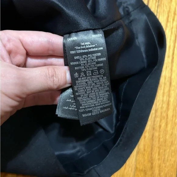 Ted Baker Ravana front-zip dress in Black - Size US 4 - Picture 9 of 13